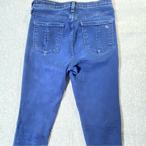 RAG & BONE Jeans Women's SZ 26 Blue Hi Rise Ankle Skinny Stretch Casual Denim - Picture 5 of 16
